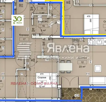 Снимка 3 — Тристаен апартамент с голяма веранда и морска панорама във Виница