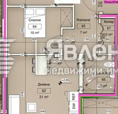 Снимка 3 — Тристаен апартамент във Варна, Виница
