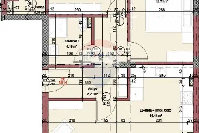 Three-room apartment with terrace in Vinitsa district, Varna