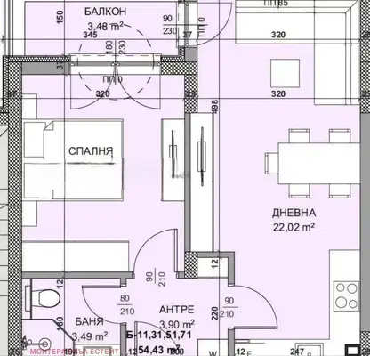 Photo 3 — 2-bedroom apartment in Varna, Vladislav Varnenchik 1