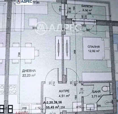 Снимка 2 — Двустаен апартамент с паркомясто във Владислав Варненчик, Варна
