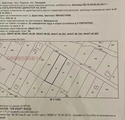 Снимка 3 — Парцел в Пловдив, с. Белащица