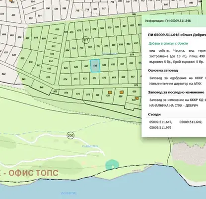 Снимка 2 — Парцел в Добрич, с. Божурец
