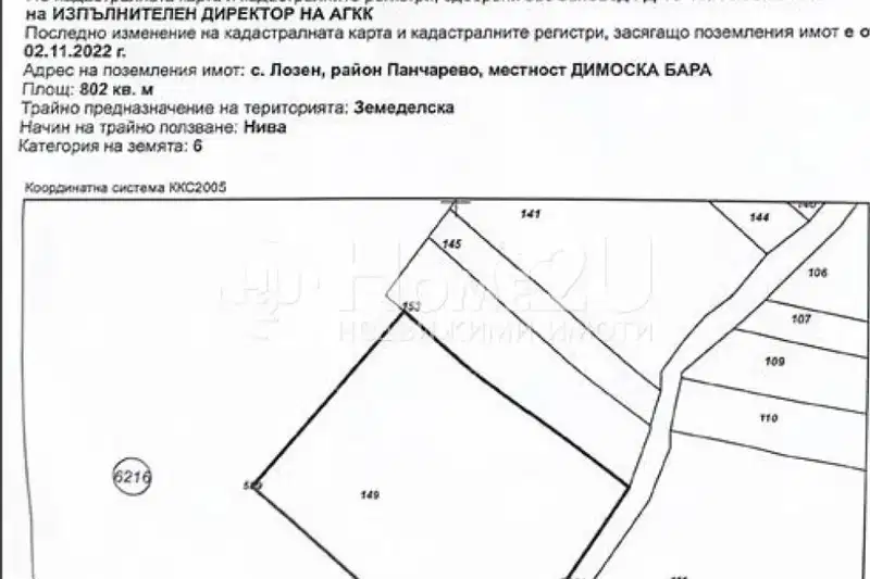 Парцел в с. Лозен