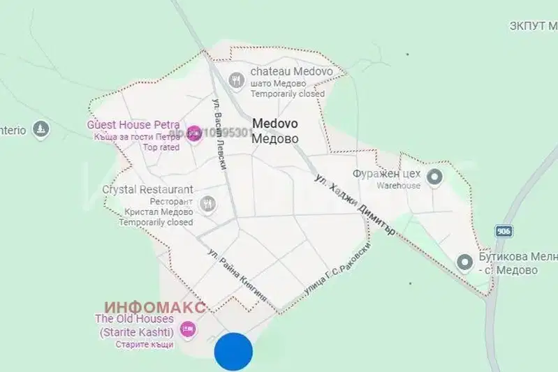 Парцел в Бургас, с. Медово