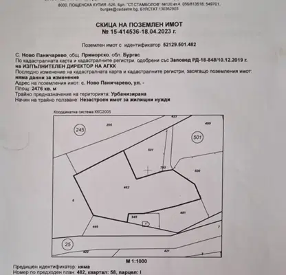 Снимка 3 — Парцел в Бургас, с. Ново Паничарево