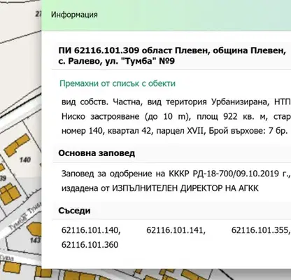 Снимка 2 — Парцел в Плевен, с. Ралево