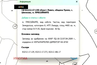 Парцел в Ловеч, с. Шипково