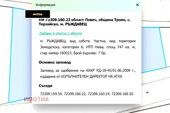 Парцел в Ловеч, с. Терзийско