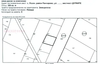 Земеделски имот в София, с. Лозен