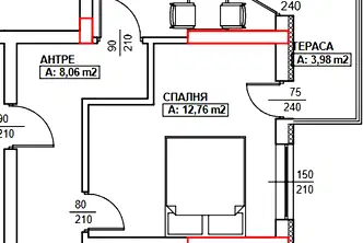 Тристаен апартамент в Благоев, Еленово 2