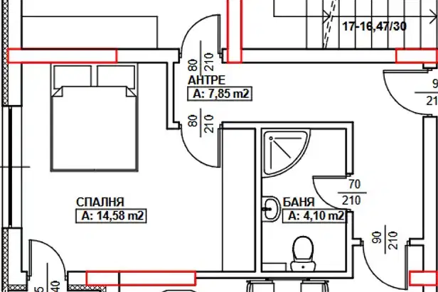 3-bedroom apartment in Благоев, Еленово 2