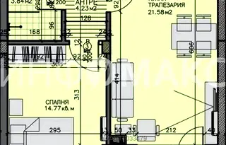 Апартамент 2-стаен в Зорница, Бургас с тераса