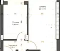 Снимка 3 — Двустаен апартамент с тераса в Гагарин, Пловдив