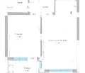Снимка 4 — Двустаен апартамент в Христо Смирненски, Комплекс Корона, ново строителство