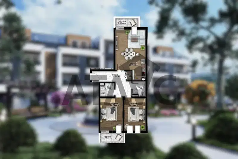 apartment in Plovdiv, Ostromila