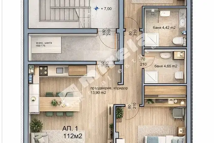 apartment in Sofia, Centyr