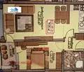 Снимка 2 — 2-стаен апартамент в Дружба 1 с тераса и паркинг