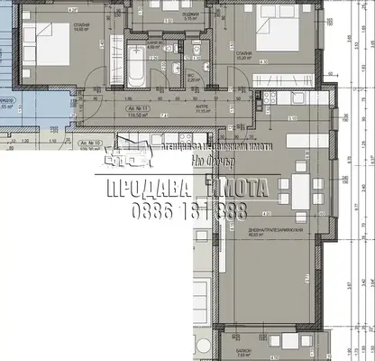 Photo 4 — Three-room apartment in Gorublyane with modern construction