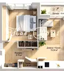 Апартамент 2-стаен в Люлин 6 с южно изложение и балкон