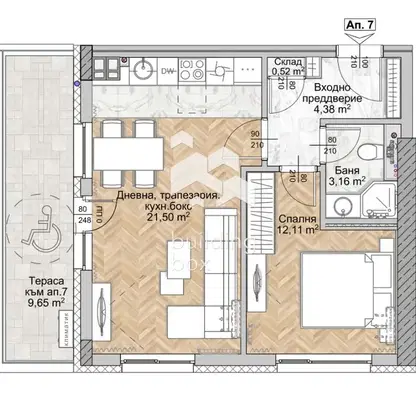 Photo 2 — 2-bedroom apartment in Sofiya, Lyulin 8