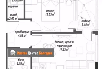 Двустаен апартамент в Малинова долина, ново строителство