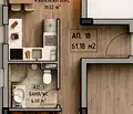 Снимка 2 — Двустаен апартамент в София, Малинова долина