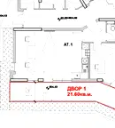 Партерно 2-стайно ателие в Манастирски ливади с дворна тераса