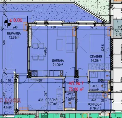 Снимка 5 — Тристаен апартамент с двор в Манастирски ливади, София