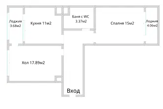 2-стаен апартамент с гледка към парк във Младост 2, София