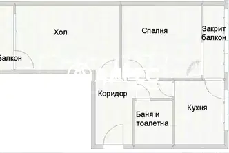 Двустаен апартамент в Стрелбище с две тераси