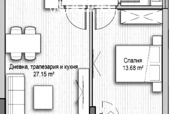 Двустаен апартамент в София, Витоша