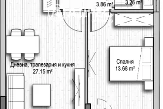 Двустаен апартамент в София, Витоша