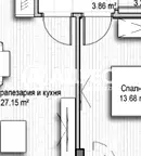 Двустаен апартамент в София, Витоша