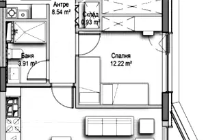 Тристаен апартамент в София, Витоша