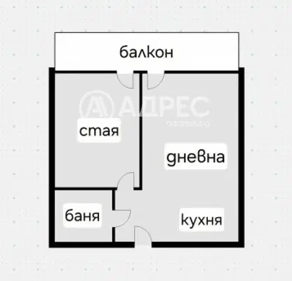 Снимка 5 — Двустаен апартамент в Зона Б-5 с балкон и асансьор