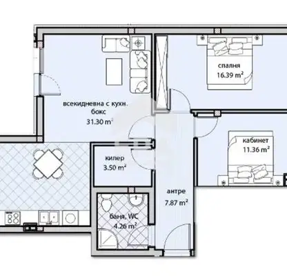 Photo 2 — 3-bedroom apartment in Varna, Vladislav Varnenchik 2