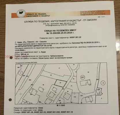 Снимка 3 — Парцел в Смолян, с. Арда