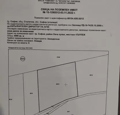 Снимка 2 — Парцел в София, Горна баня