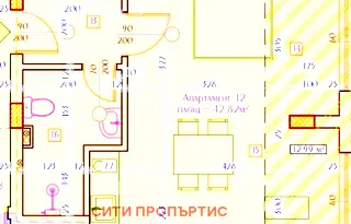 Двустаен апартамент в Благоев, Баларбаши