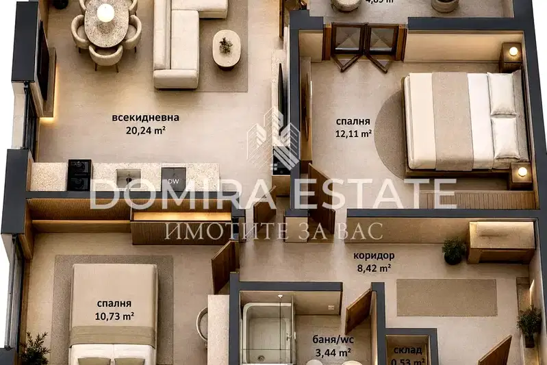 3-bedroom apartment in Burgas, Izgrev