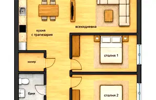 4-стаен апартамент в Център Пловдив с две тераси