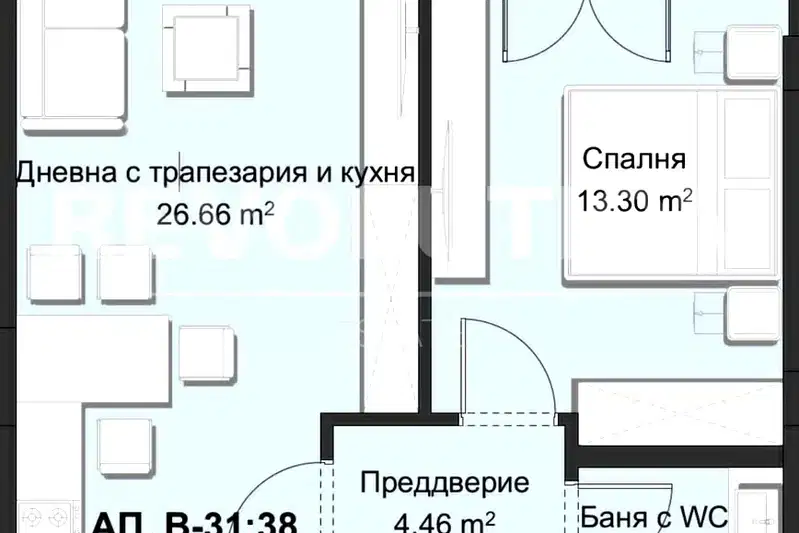 2-bedroom apartment in Plovdiv, Hristo Smirnenski