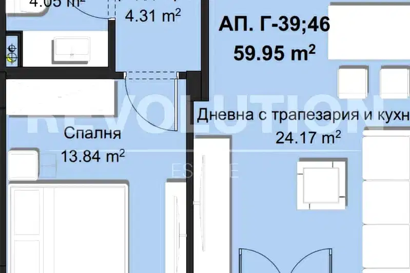 2-bedroom apartment in Plovdiv, Hristo Smirnenski