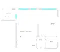 Снимка 2 — Двустаен апартамент с паркомясто в Христо Смирненски, Пловдив
