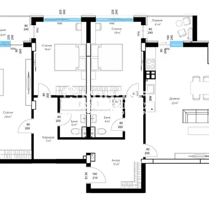 Photo 3 — 4-bedroom apartment in Plovdiv, Hristo Smirnenski
