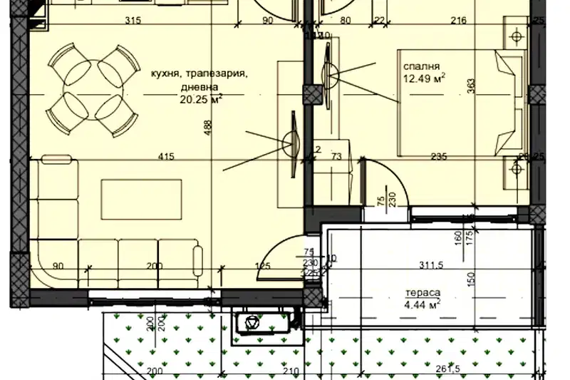2-bedroom apartment in Plovdiv, Kyrshiyaka