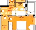 Снимка 3 — Тристаен апартамент в Кършияка с паркомясто и асансьор