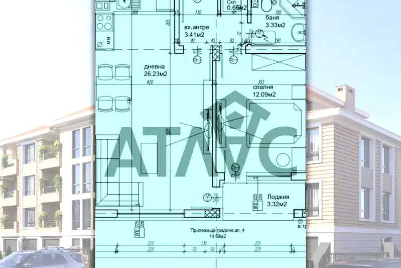 2-bedroom apartment in Plovdiv, Ostromila