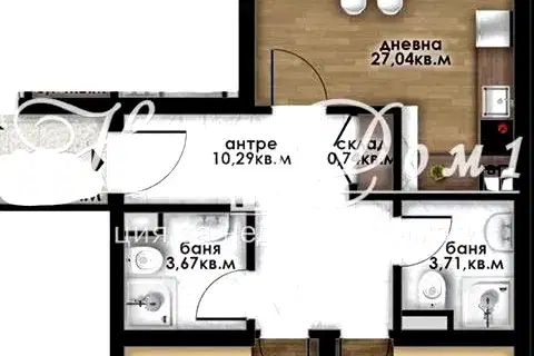 3-bedroom apartment in Plovdiv, Ostromila
